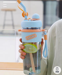 Stylich Dual Function Water Bottles • BPA Free Plastic • 900 ml