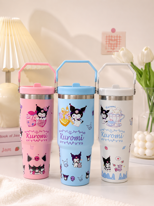 Kuromi™ Premium Insulated Stainless Steel Tumbler – 30 Oz (890ml) - Hot / Cold Long Time 🔥❄