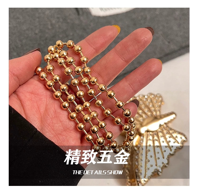 🦋 Glam Butterfly Mini Metal Clutch Bag – With Inside Mirror🦋