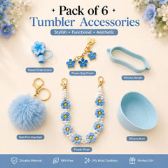 Pack Of 6 Stylish Tumbler Accessories 💞