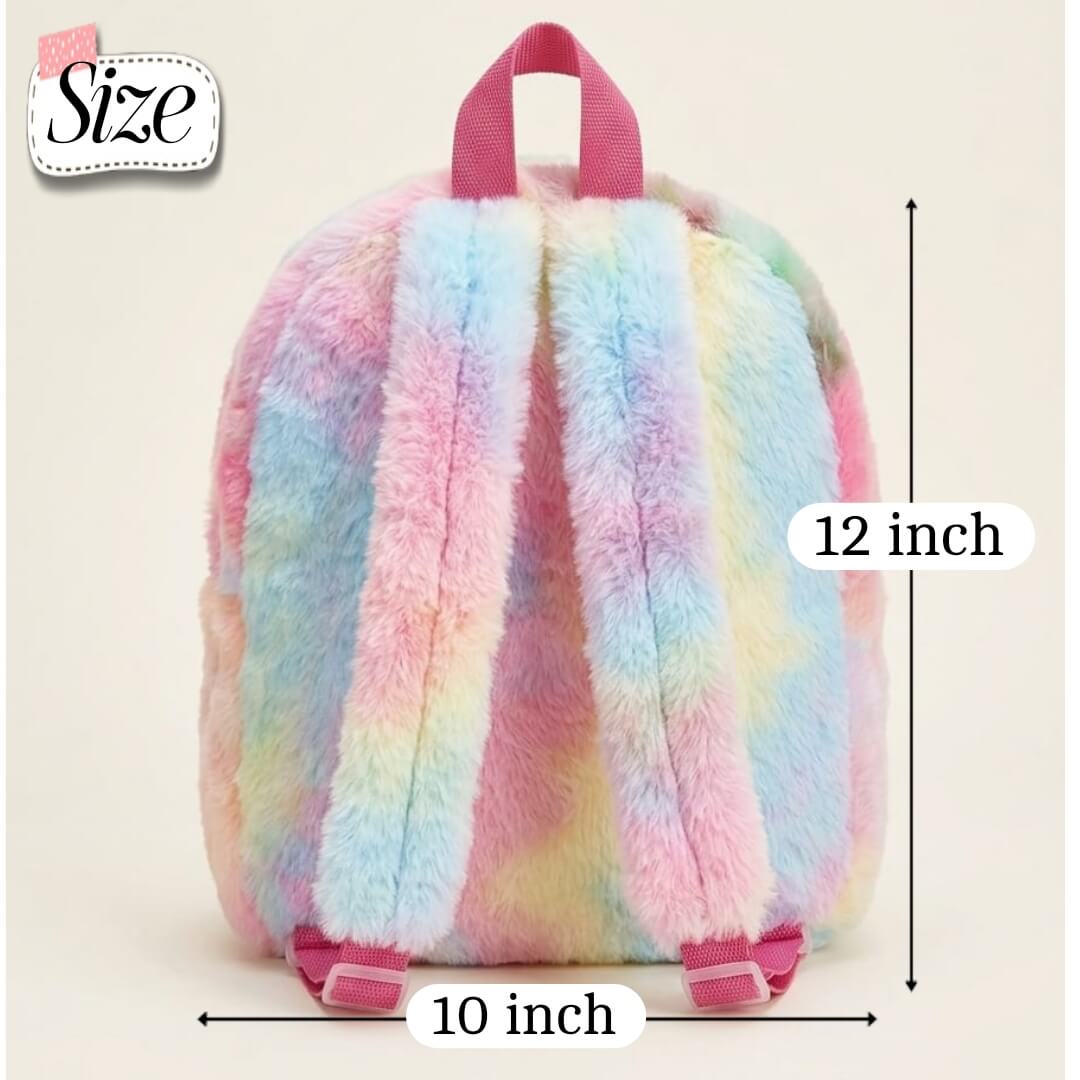 Cute Bunny Ear Moving LED Light Plush Backpack – Soft & Stylish Kids Bag