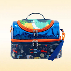 Premium Kids Insulated Lunch Box Bag – Double Compartment - Water Proof