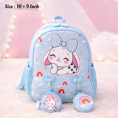 Vest Inspired Girls Pre-School Backpacks Kg to Nursery ( Size : 10 × 9 Inch )