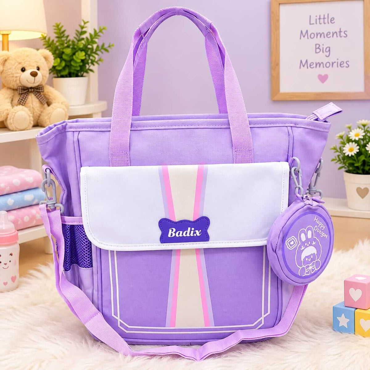 New 2-in-1 Kids Travel Bag & Backpack – Multi-Style – Size 14 × 12 Inch