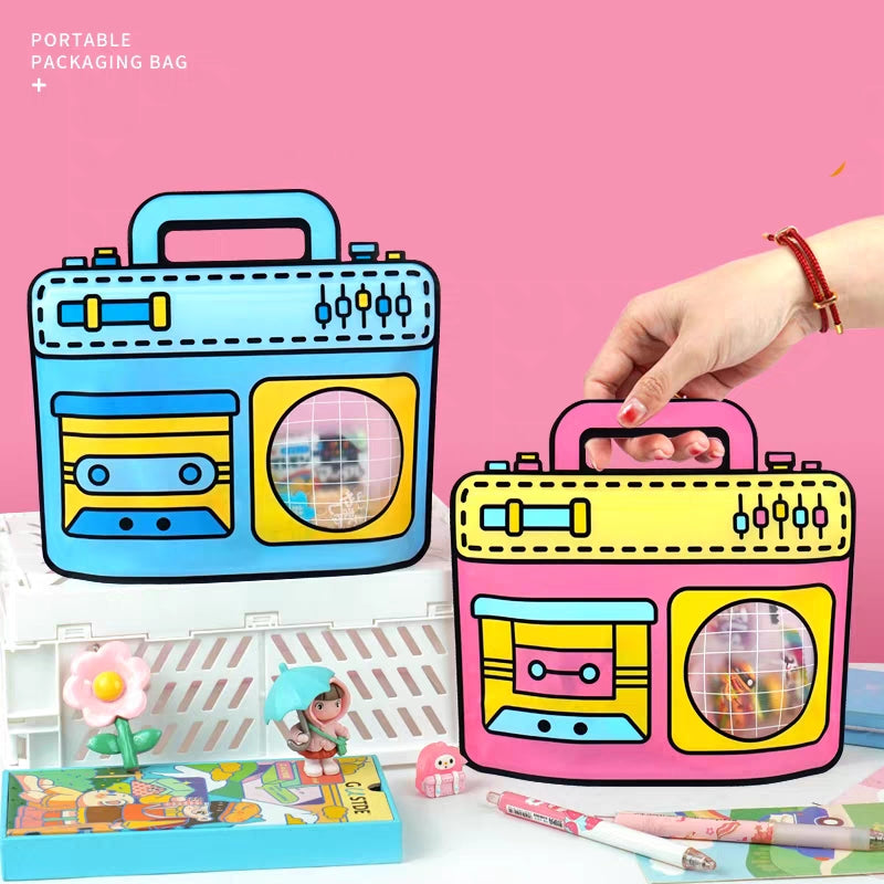 3D Cute Goodies Bags Pack of 12 Mix Colors