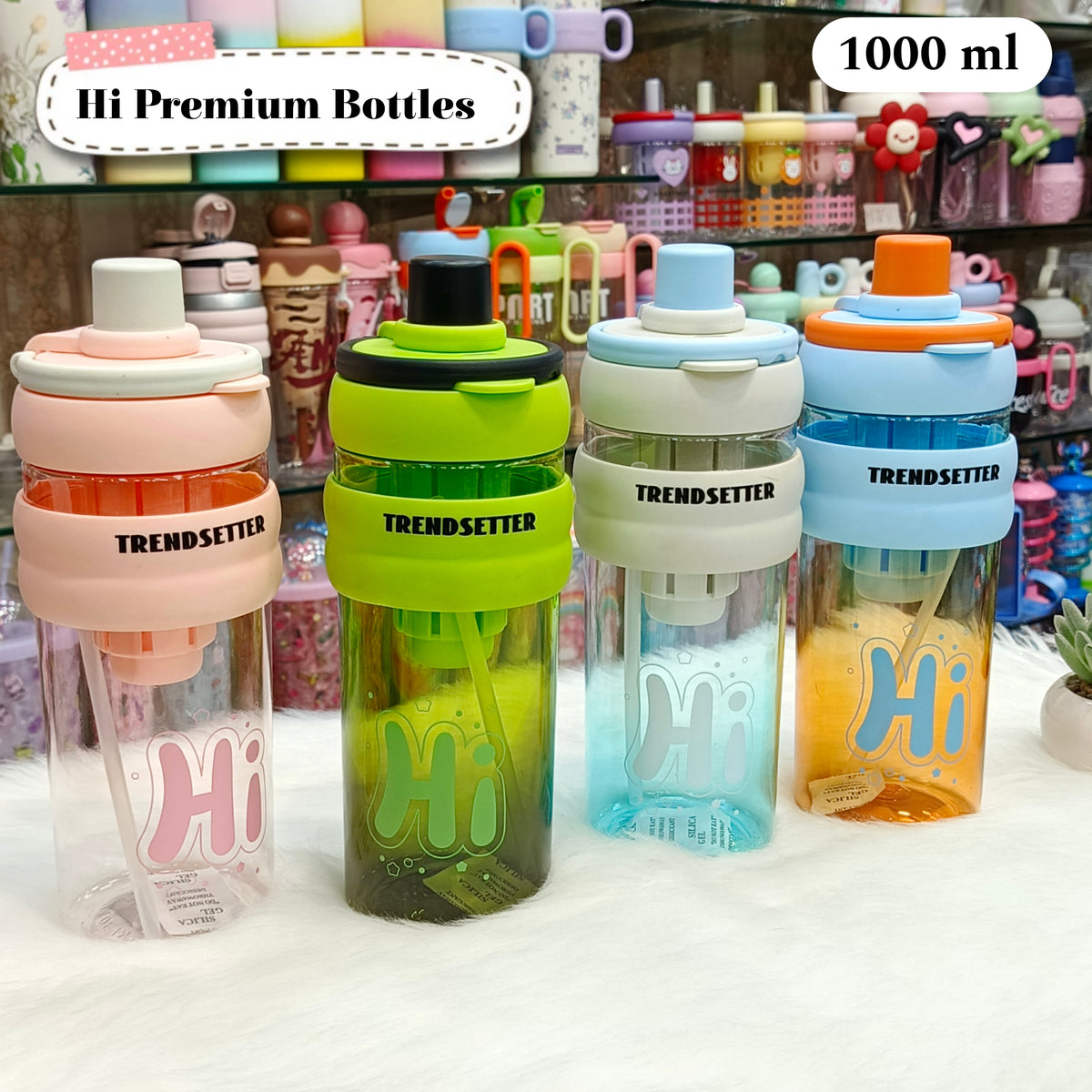 Hi Premium Dual Function Water Bottles | 1000 ml Capacity