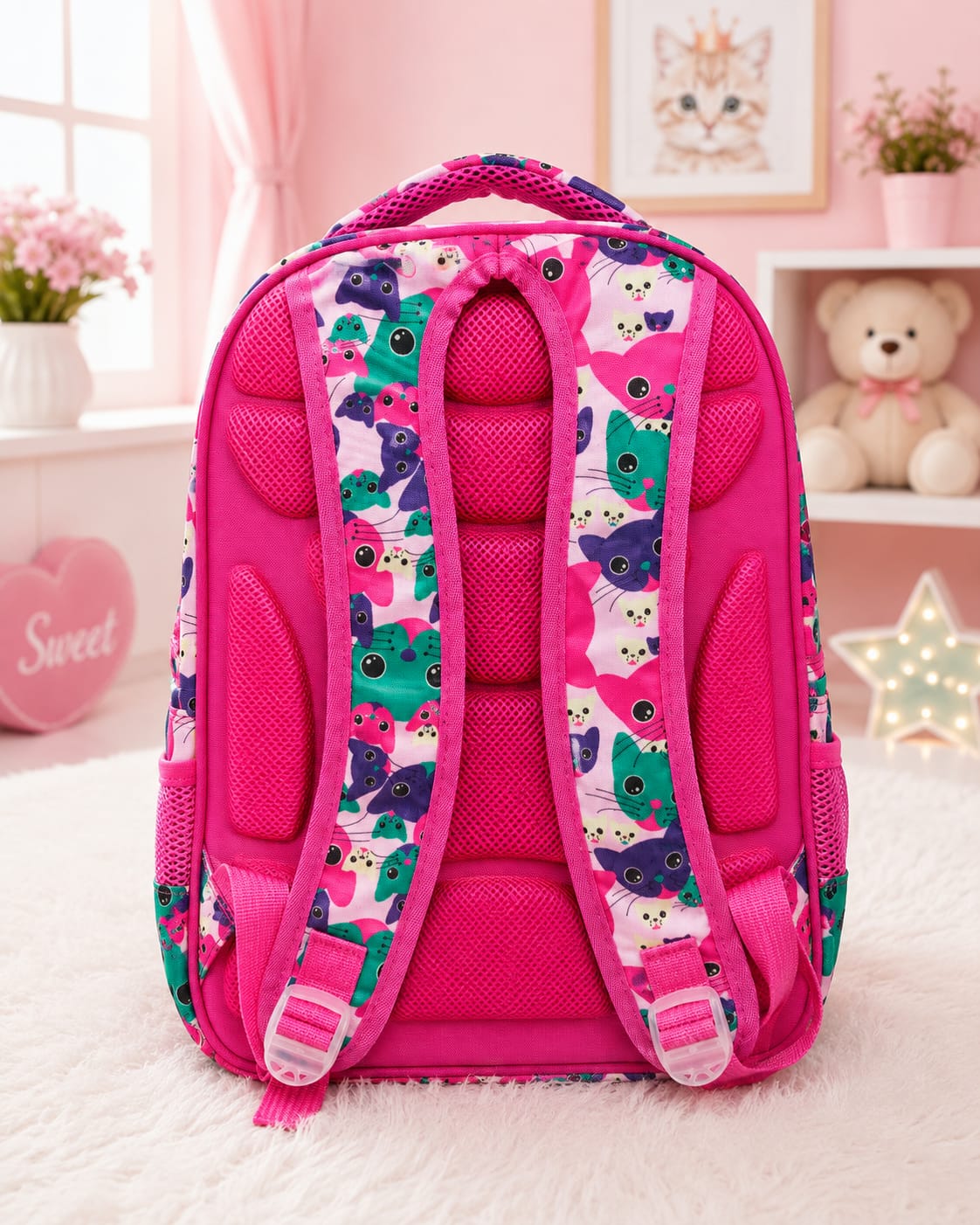 Cute Kids Parachute Backpacks with Pencil Pouch – 15 × 12 Inches | Nursery to Class 1