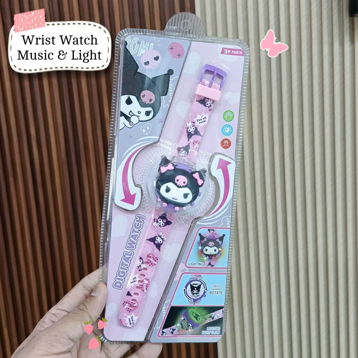 Cute Digital Wrist Watch for Kids – Music & Light
